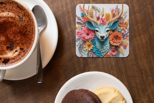 Creative Sublimated Printed Coasters - 3.5"x3.5" count of (4)