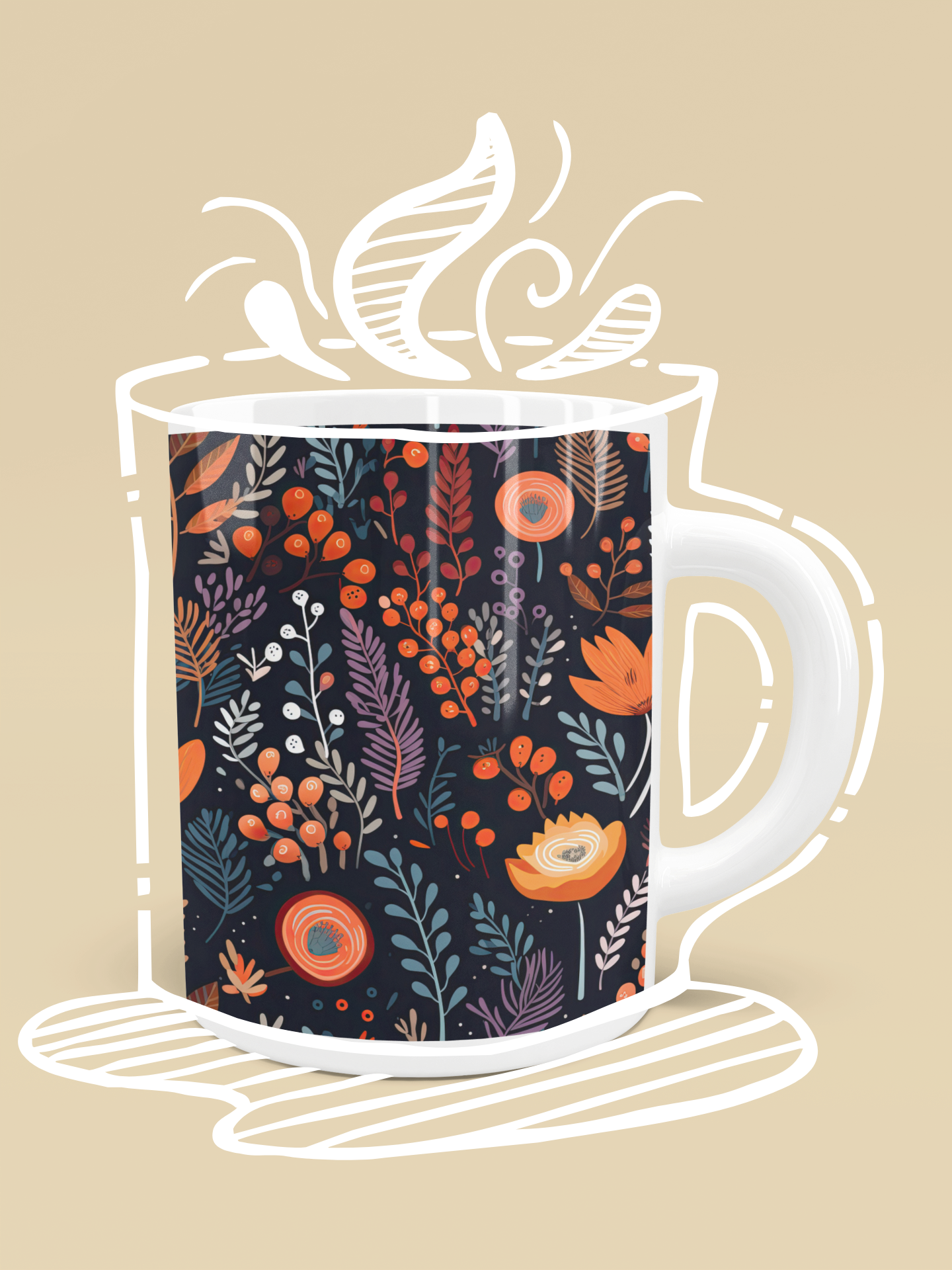 Customized Sublimated 12oz Printed Mug