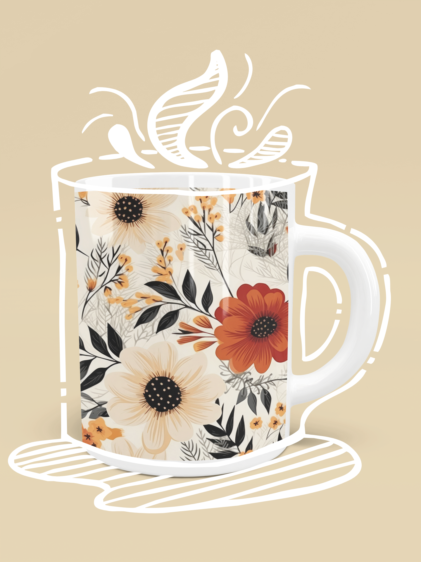 Customized Sublimated 12oz Printed Mug